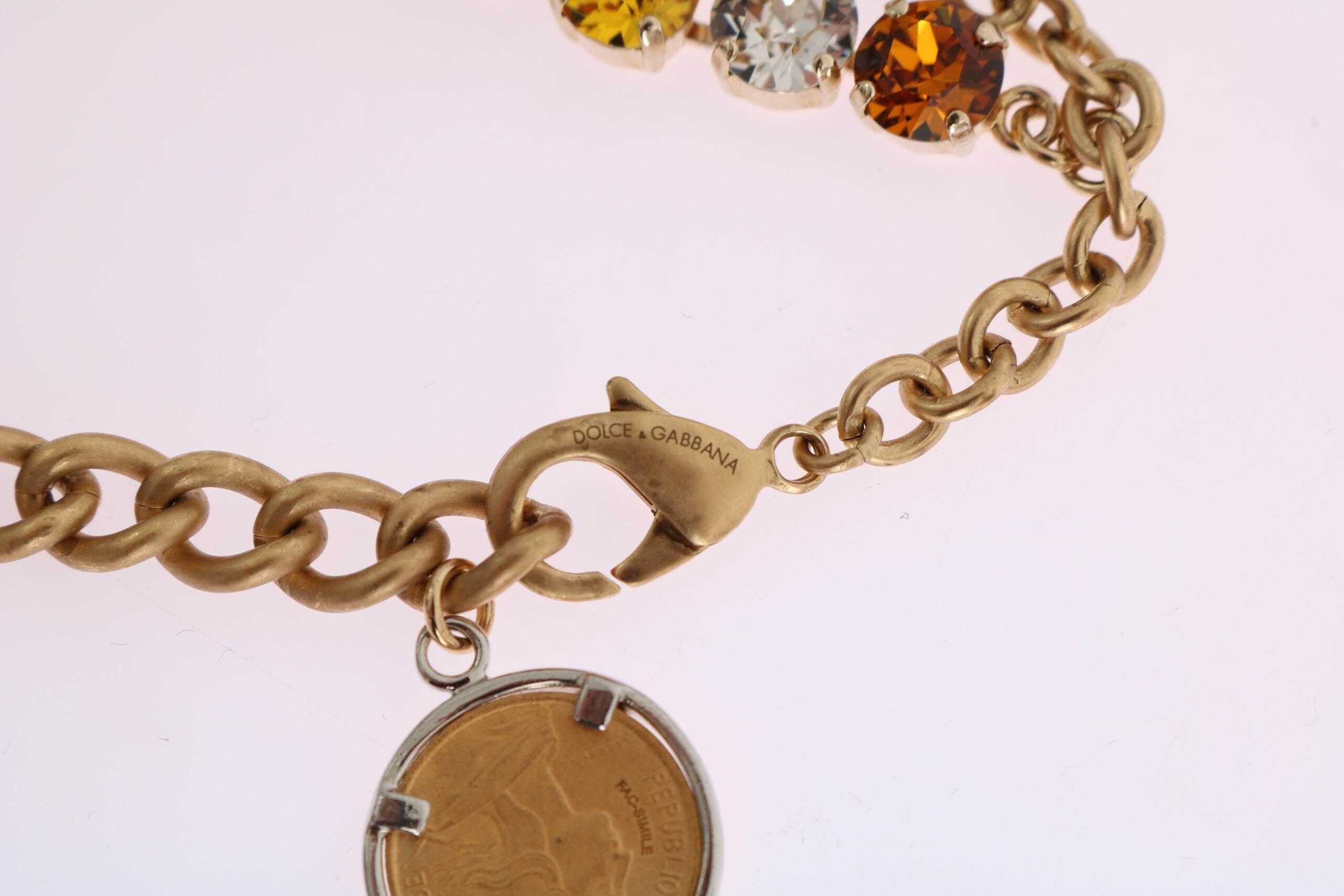 Dolce & Gabbana Elegant Gold-Plated Statement Necklace - Hilstor