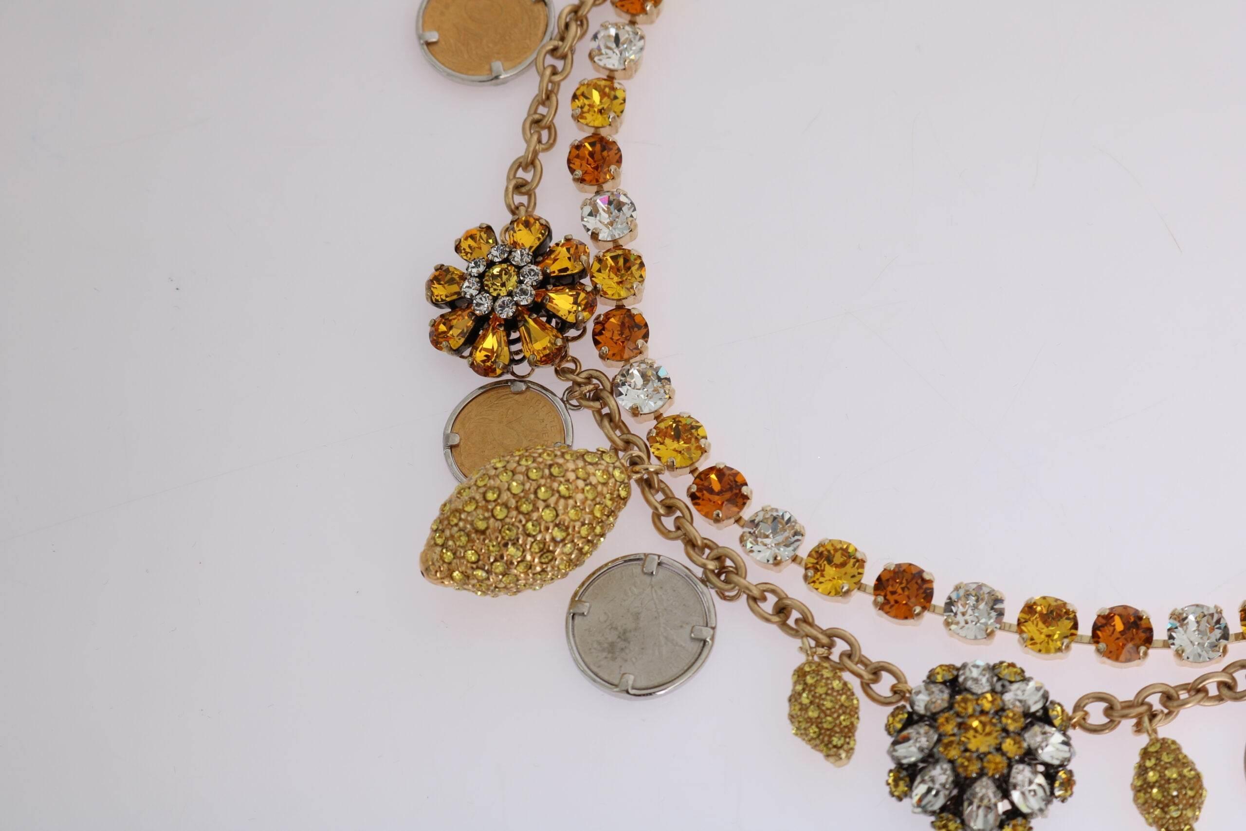 Dolce & Gabbana Elegant Gold-Plated Statement Necklace - Hilstor