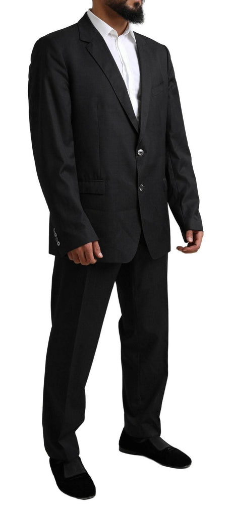 Dolce & Gabbana Black MARTINI Single Breasted 2 Piece Suit - Hilstor