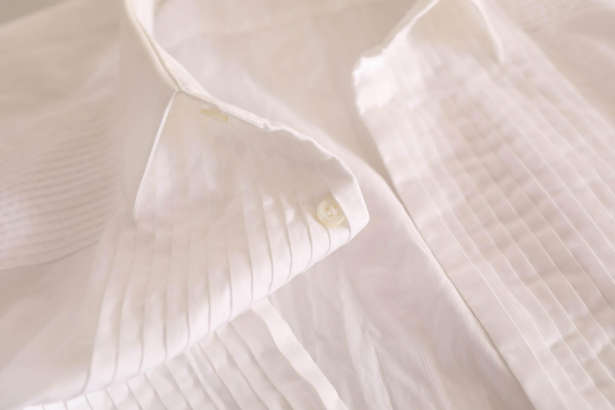 Dolce & Gabbana White GOLD Formal Cotton Tuxedo Dress Shirt - Hilstor