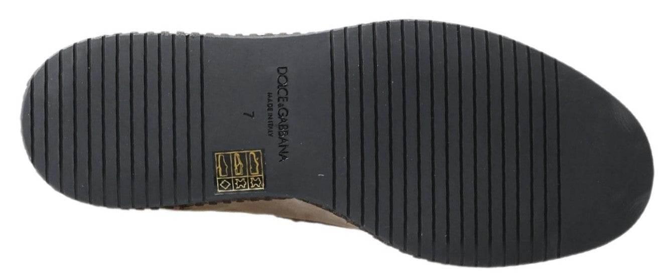Dolce & Gabbana Elegant Ivory Leather Espadrilles - Hilstor