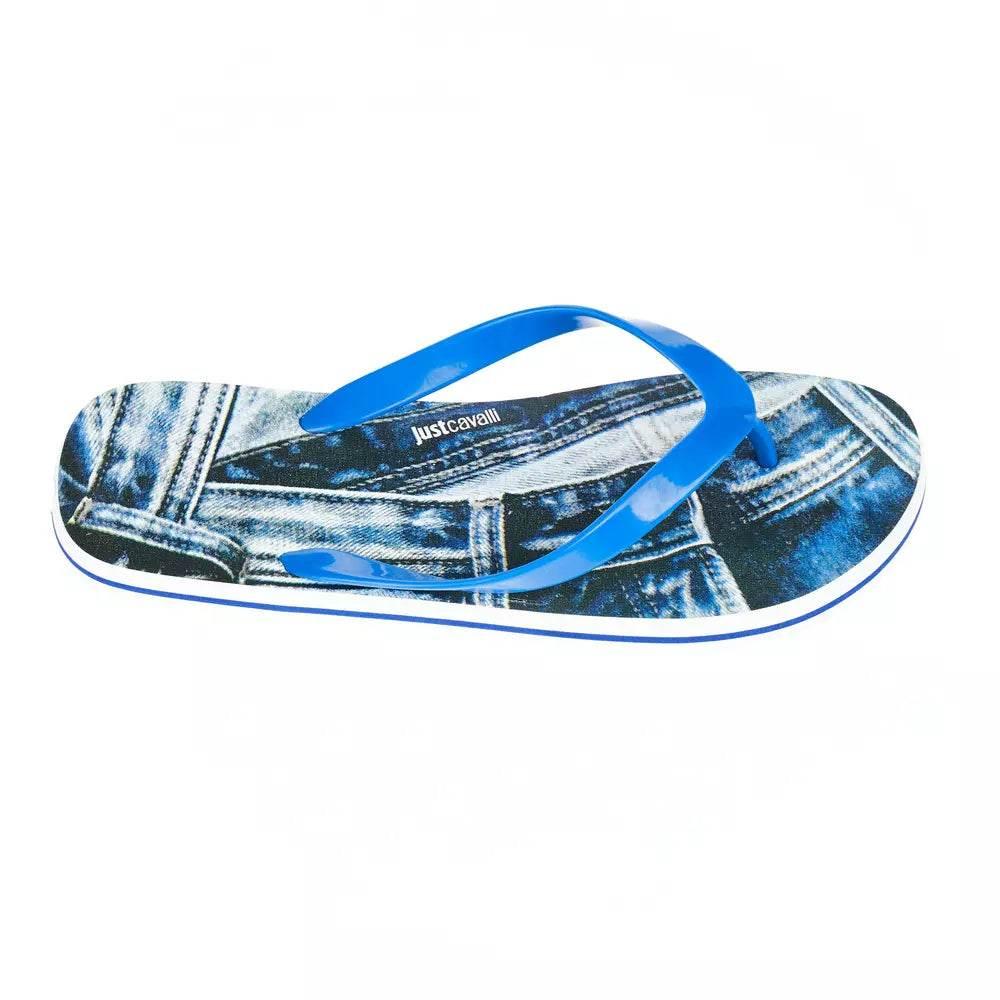 Just Cavalli Light Blue EVA Men's Sandal - Hilstor