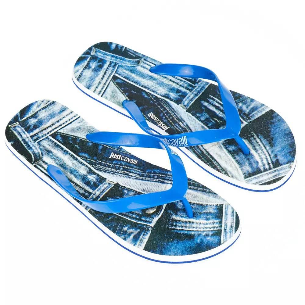 Just Cavalli Light Blue EVA Men's Sandal - Hilstor