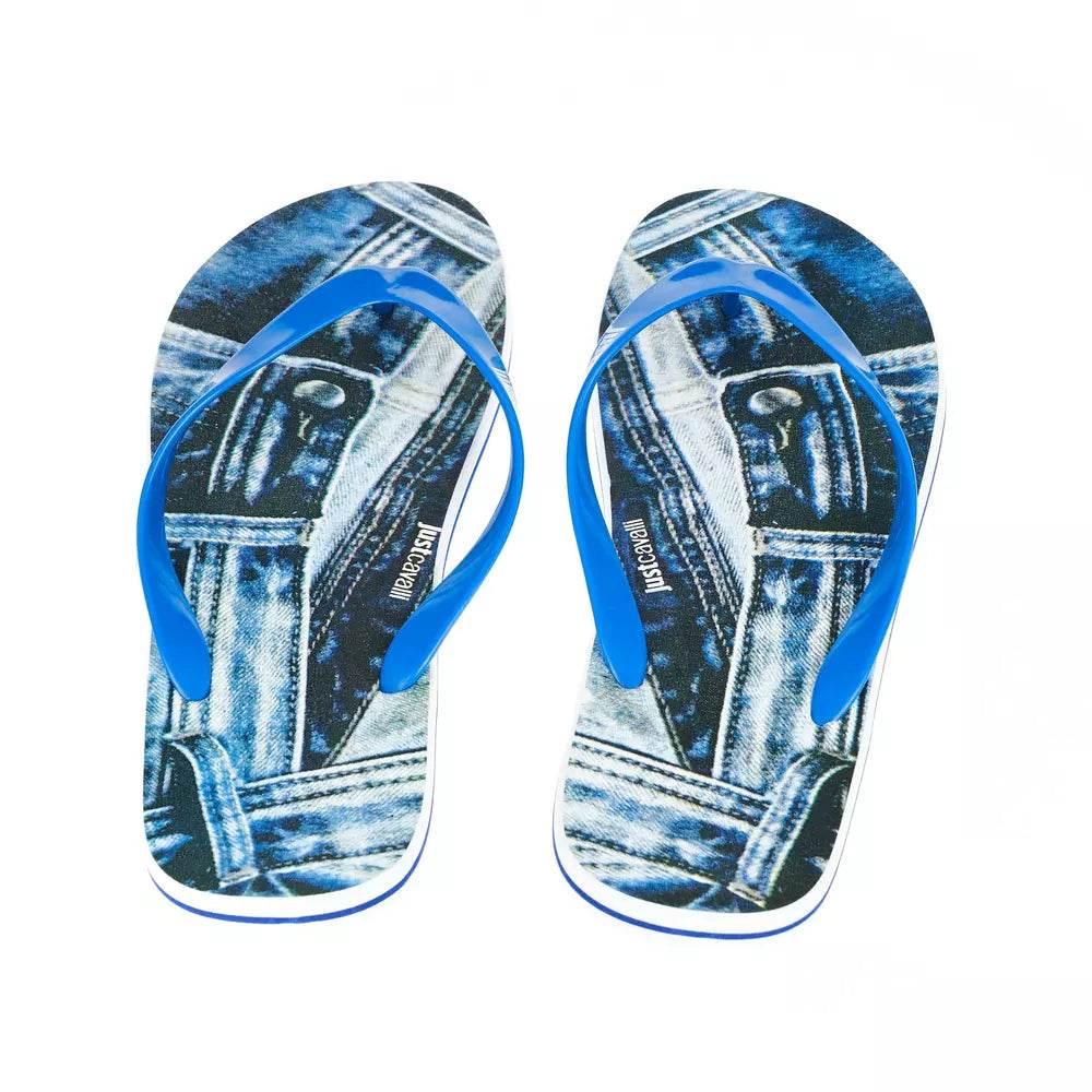 Just Cavalli Light Blue EVA Men's Sandal - Hilstor