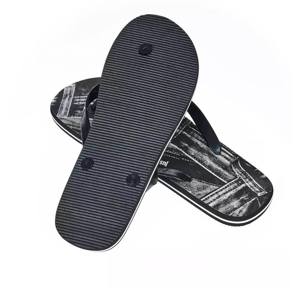 Just Cavalli Black EVA Men Sandal - Hilstor