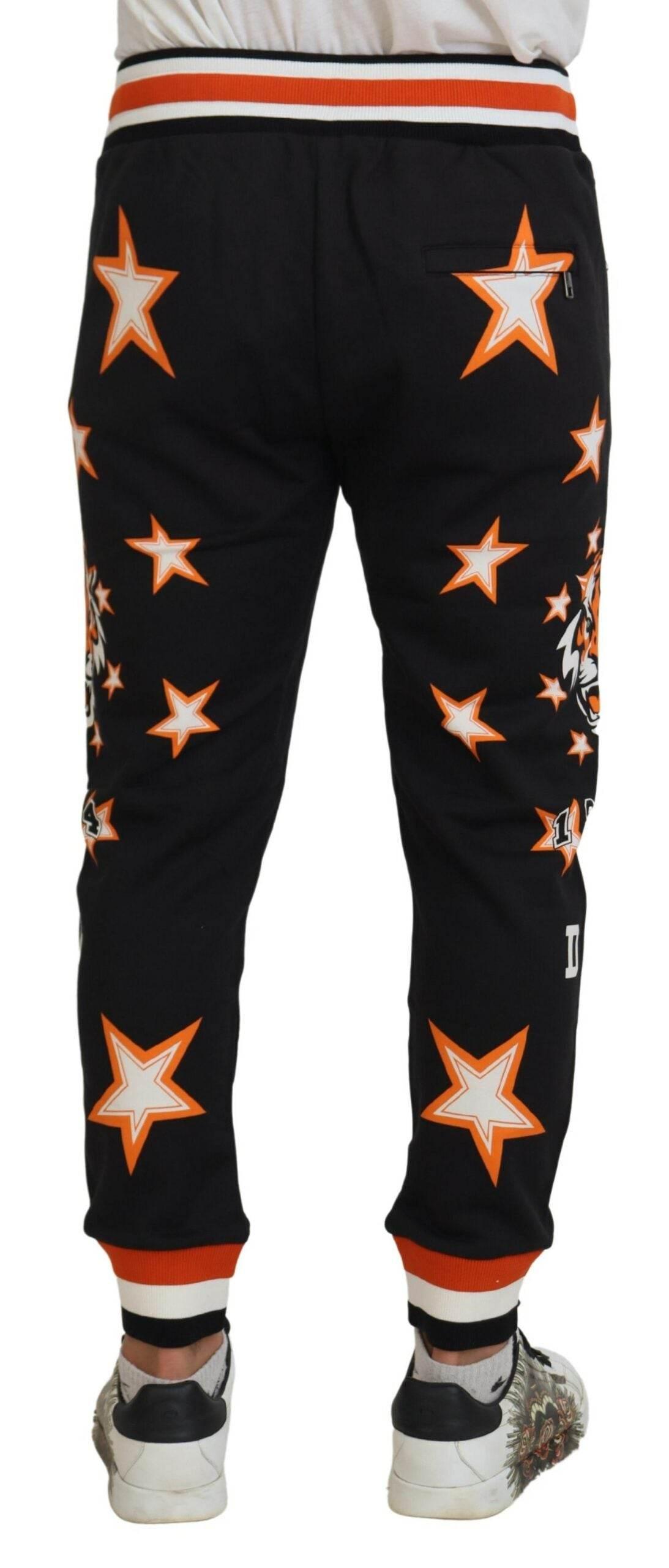 Dolce & Gabbana Elegant Black Star Casual Sweatpants - Hilstor