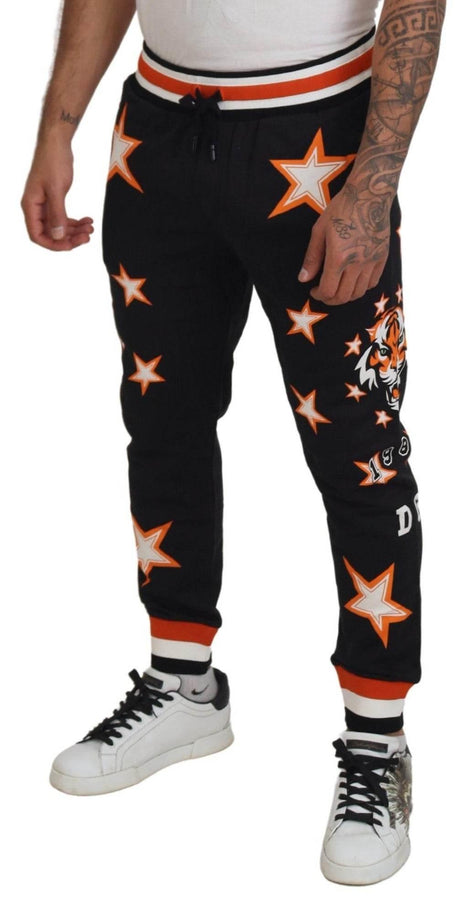 Dolce & Gabbana Elegant Black Star Casual Sweatpants - Hilstor