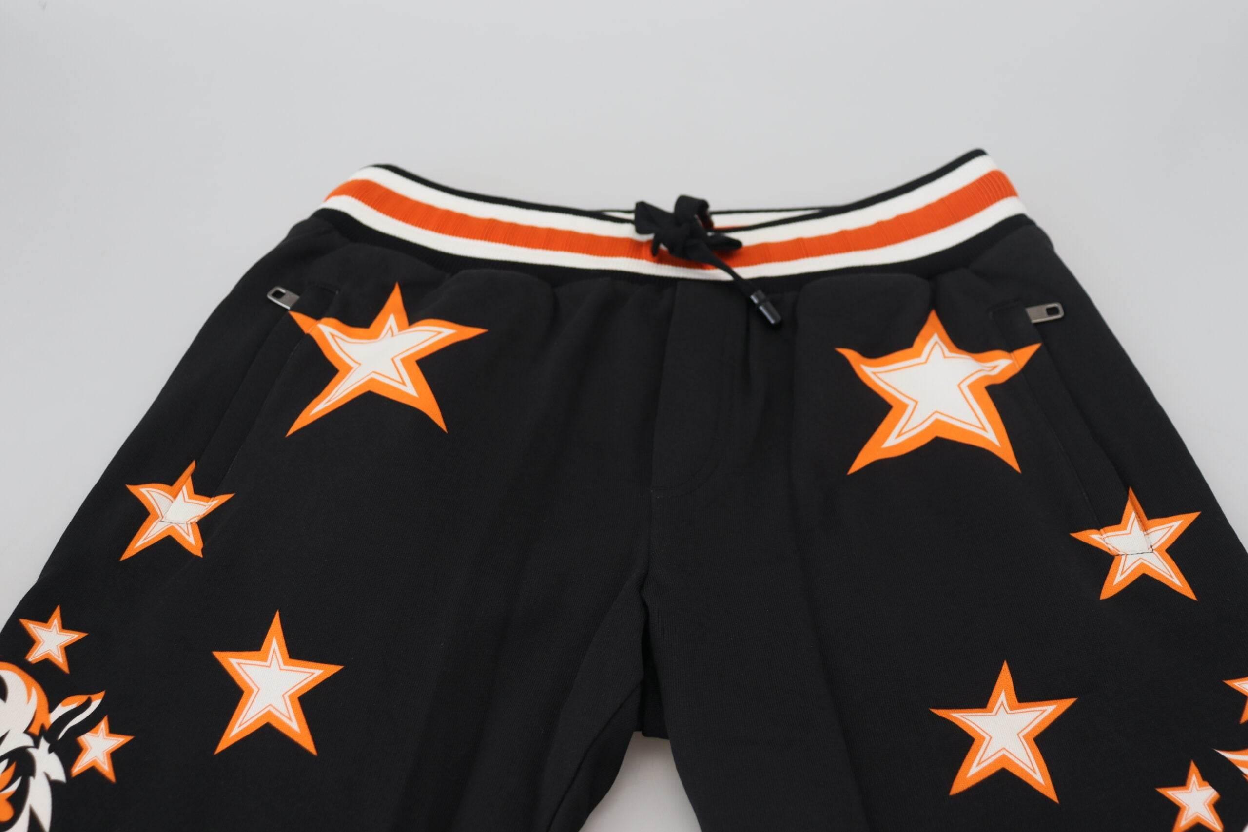 Dolce & Gabbana Elegant Black Star Casual Sweatpants - Hilstor