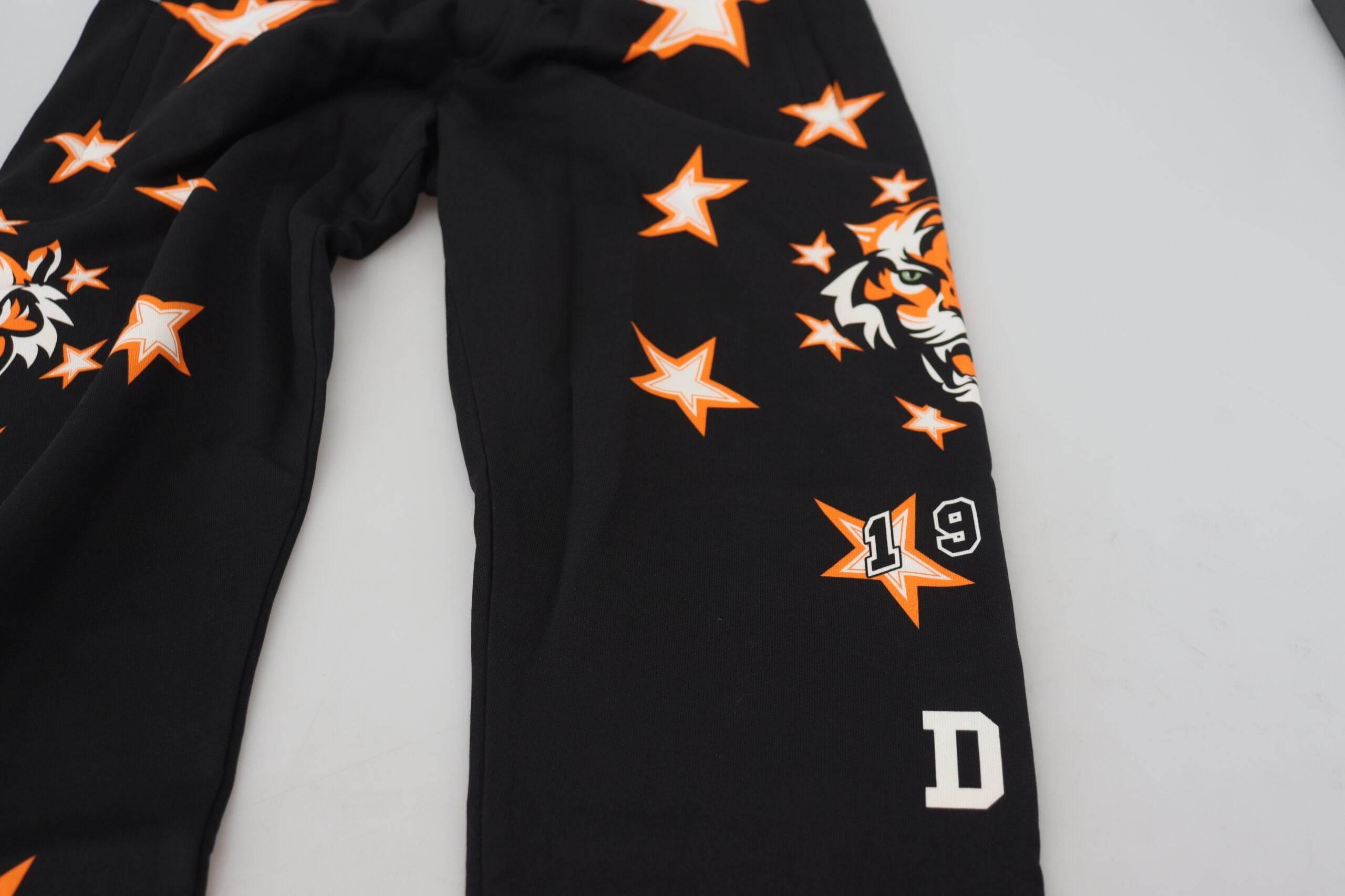 Dolce & Gabbana Elegant Black Star Casual Sweatpants - Hilstor