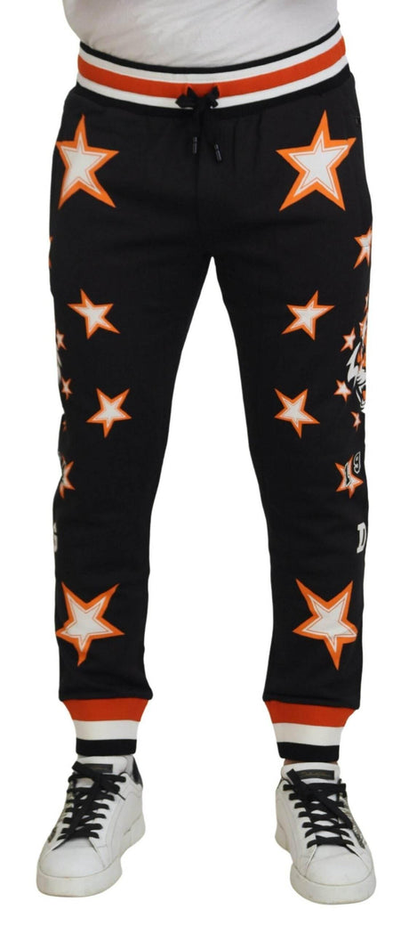 Dolce & Gabbana Elegant Black Star Casual Sweatpants - Hilstor