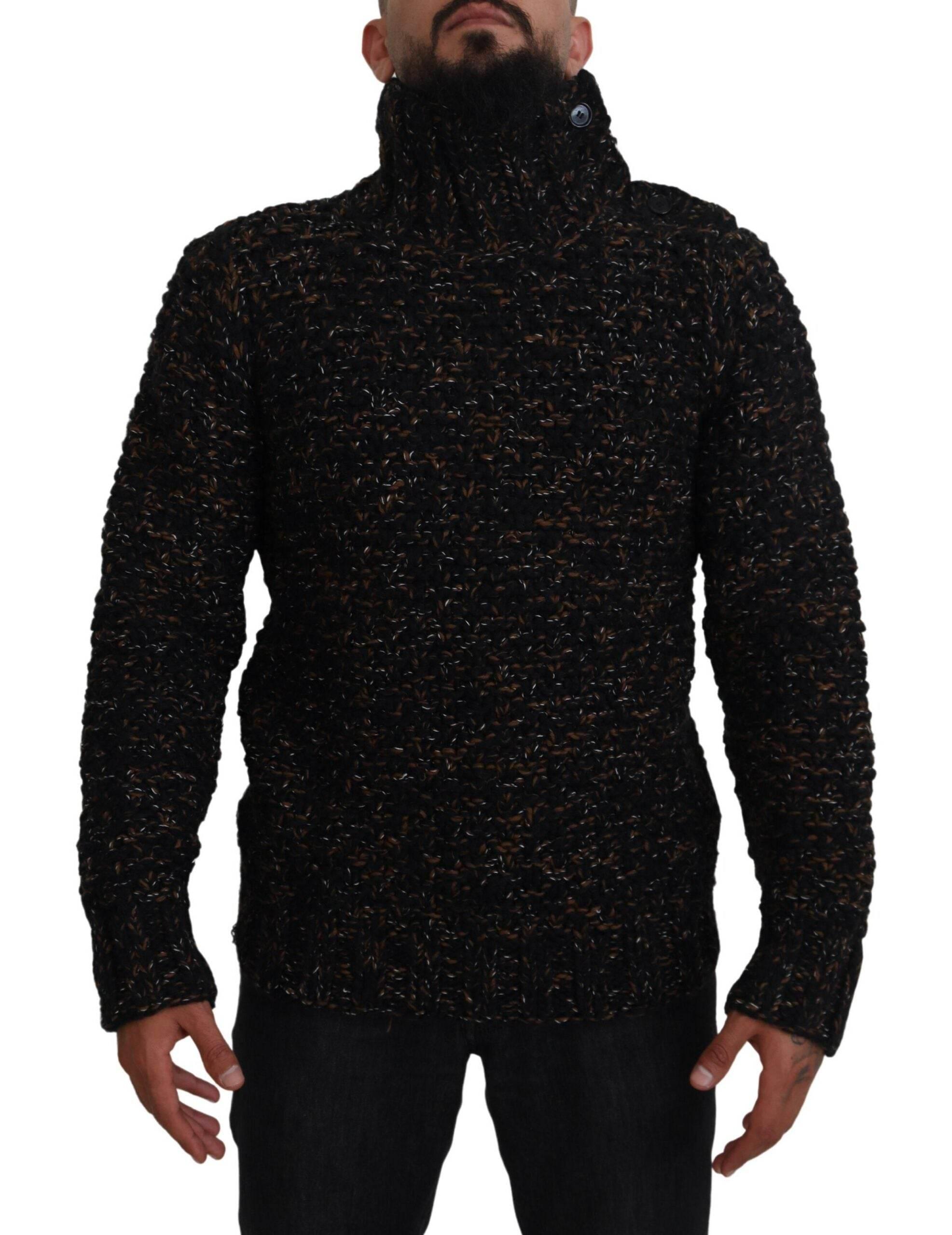 Dolce & Gabbana Brown Fatto A Mano Turtleneck Pullover Sweater - Hilstor