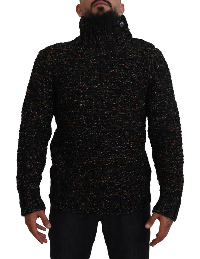 Dolce & Gabbana Brown Fatto A Mano Turtleneck Pullover Sweater - Hilstor