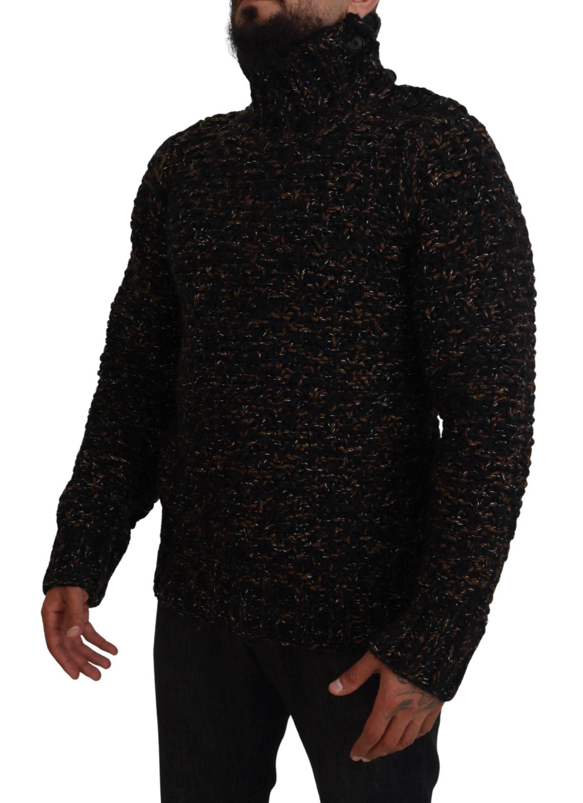 Dolce & Gabbana Brown Fatto A Mano Turtleneck Pullover Sweater - Hilstor