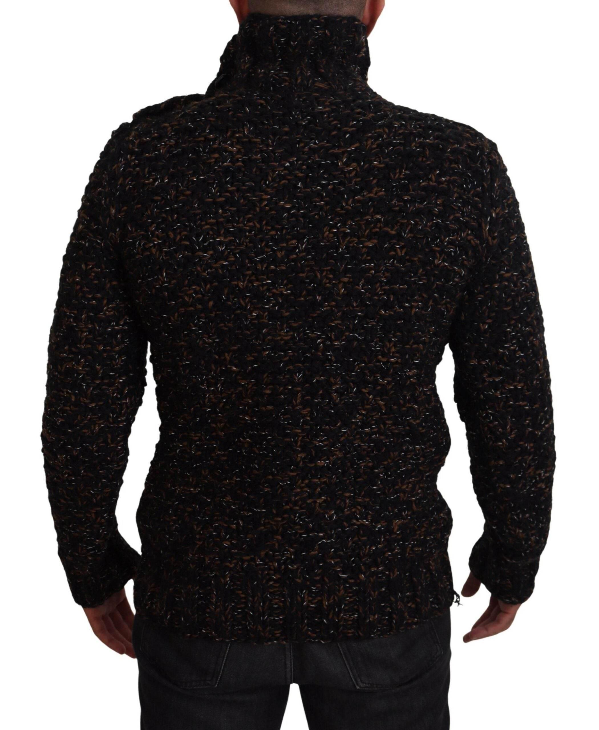 Dolce & Gabbana Brown Fatto A Mano Turtleneck Pullover Sweater - Hilstor