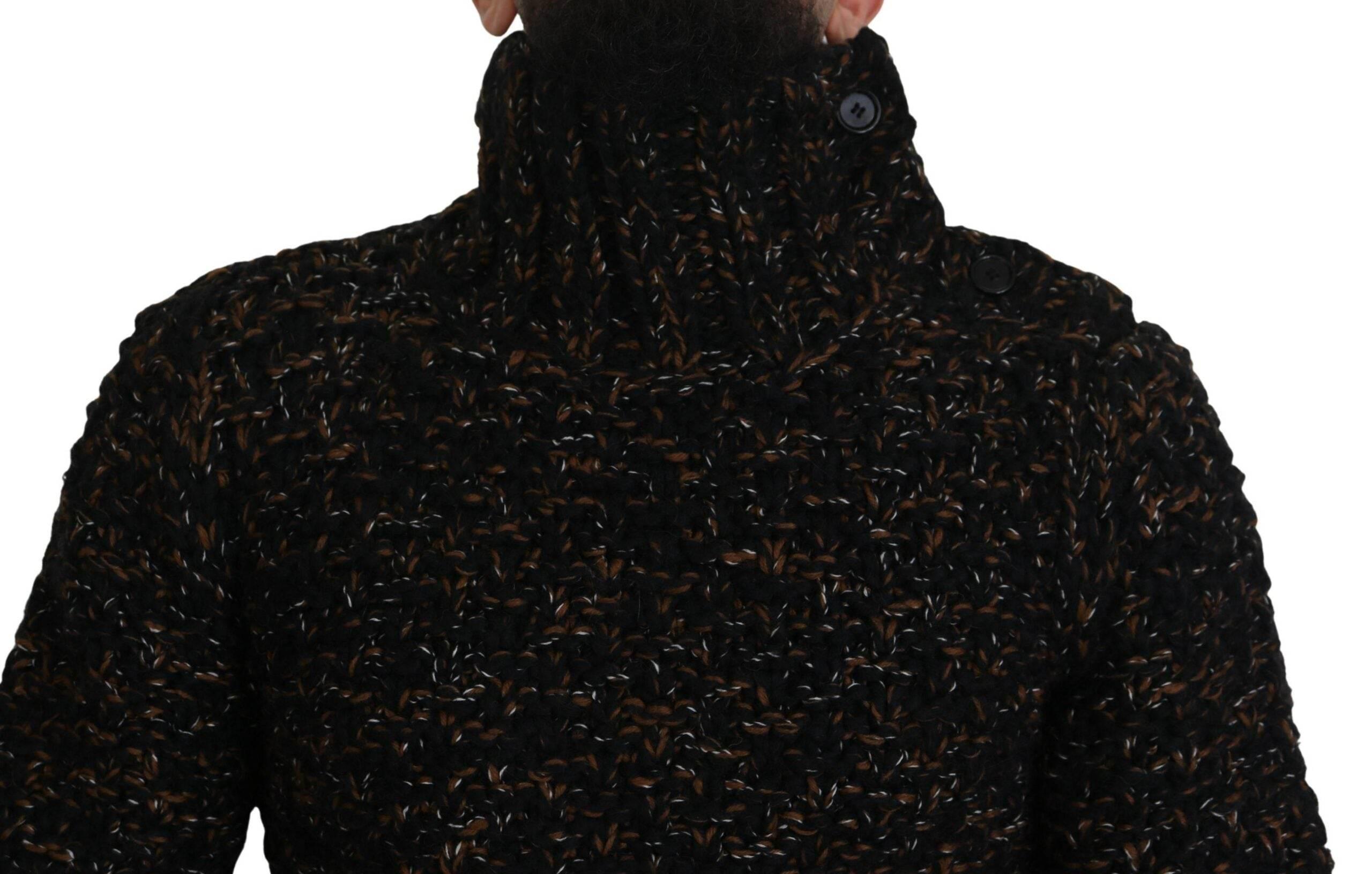 Dolce & Gabbana Brown Fatto A Mano Turtleneck Pullover Sweater - Hilstor