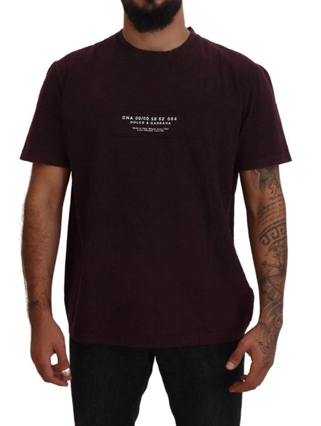 Dolce & Gabbana Bordeaux Crewneck Short Sleeve T-shirt - Hilstor