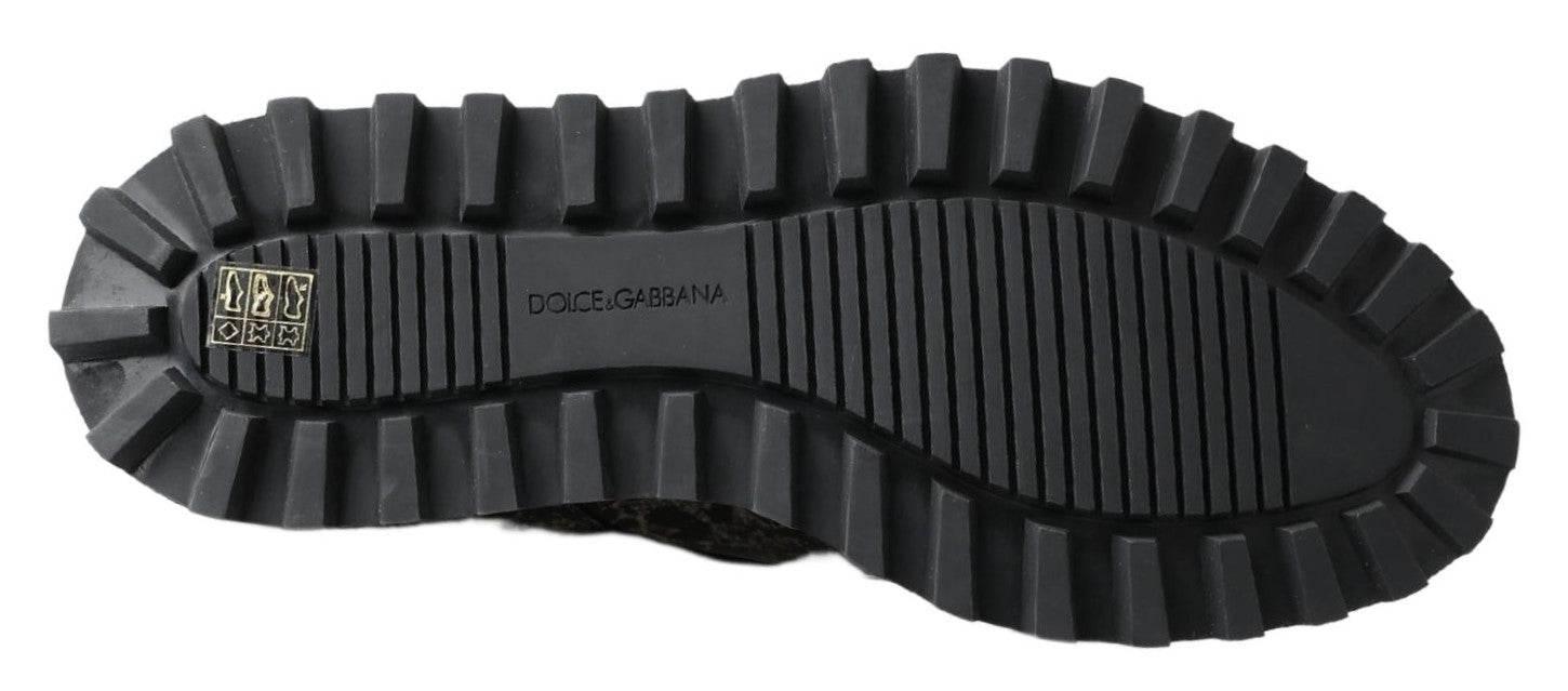 Dolce & Gabbana Sophisticated Two-Tone Derby Shoes - Hilstor