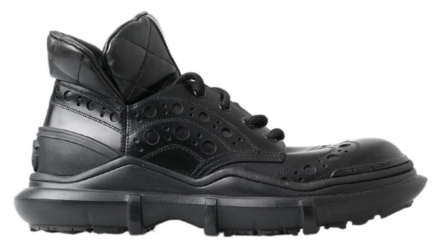 Dolce & Gabbana Elegant Black Leather Ankle Boots - Hilstor