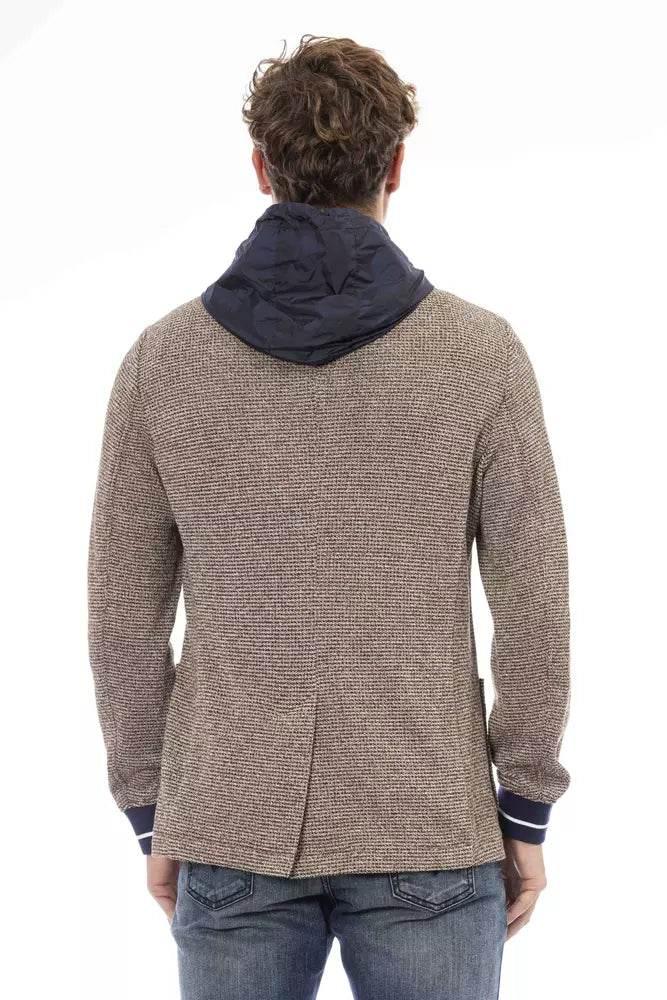 Distretto12 Chic Waterproof Hooded Fabric Jacket - Hilstor
