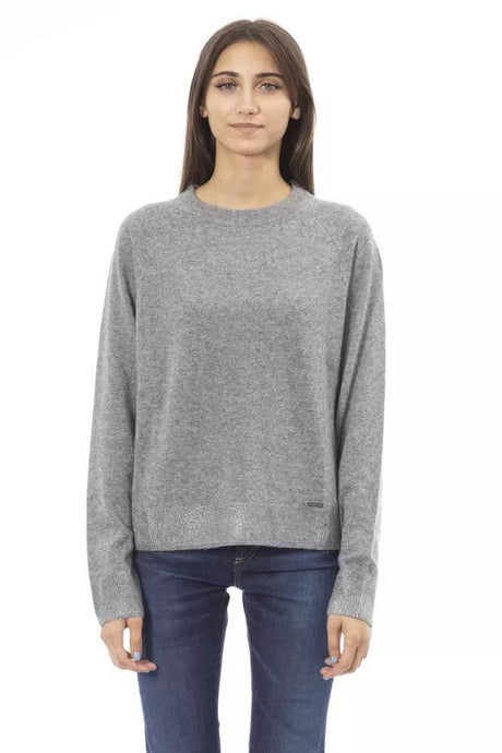 Baldinini Trend Gray Wool Women Sweater - Hilstor