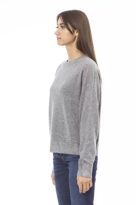 Baldinini Trend Gray Wool Women Sweater - Hilstor