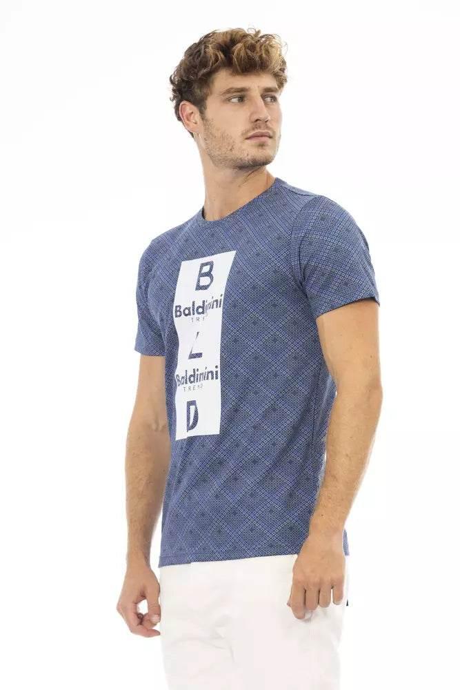Baldinini Trend Blue Cotton Men T-Shirt - Hilstor