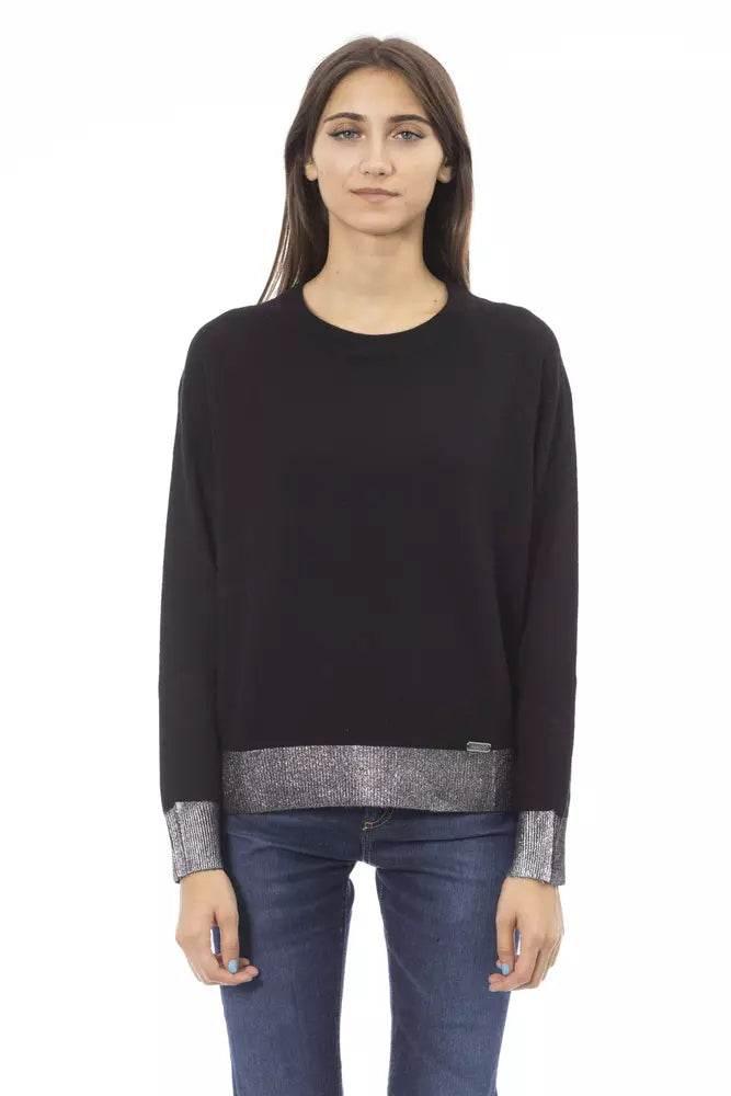 Baldinini Trend Black Wool Women Sweater - Hilstor