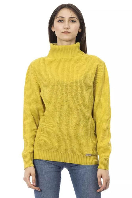 Baldinini Trend Yellow Wool Women Sweater - Hilstor