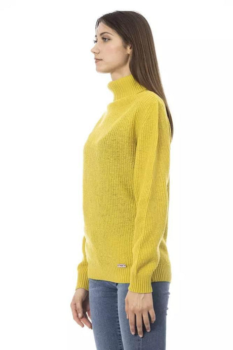 Baldinini Trend Yellow Wool Women Sweater - Hilstor