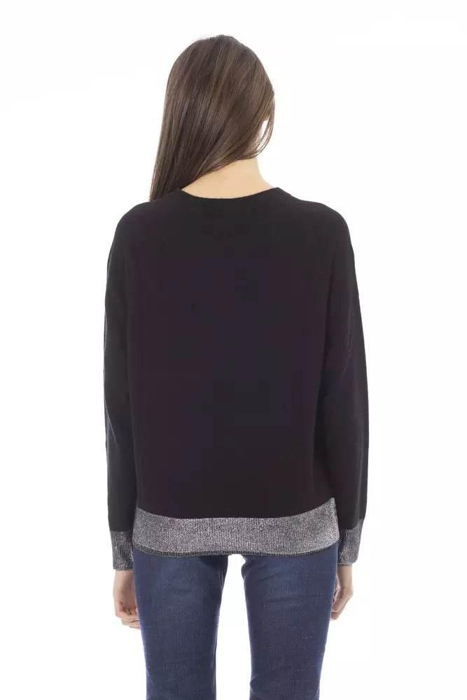 Baldinini Trend Black Wool Women Sweater - Hilstor