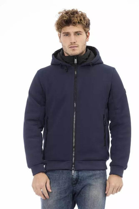 Baldinini Trend Blue Polyester Men Jacket - Hilstor
