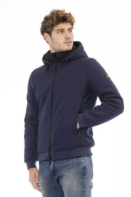 Baldinini Trend Blue Polyester Men Jacket - Hilstor
