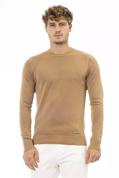 Baldinini Trend Beige Modal Men Sweater - Hilstor