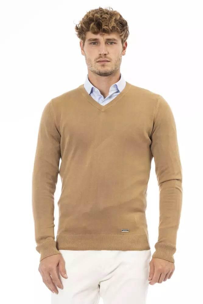 Baldinini Trend Beige Modal Men Sweater - Hilstor