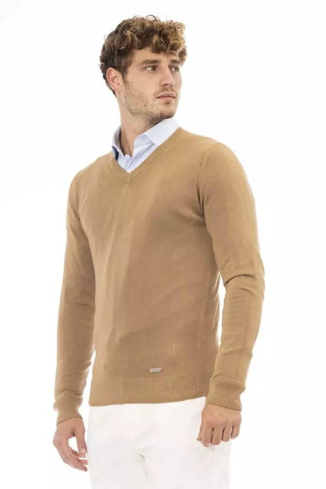 Baldinini Trend Beige Modal Men Sweater - Hilstor