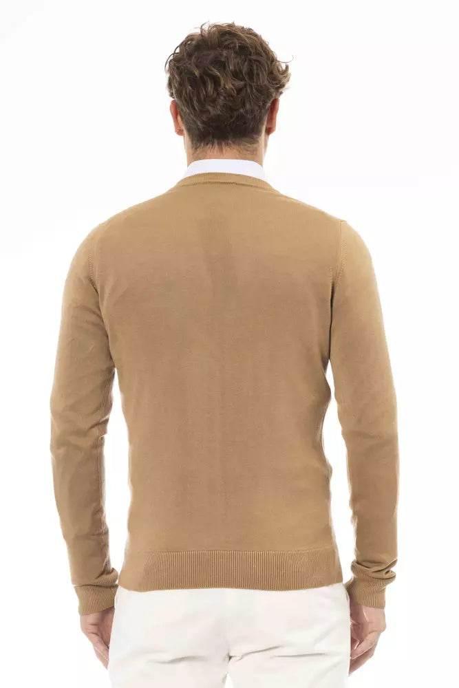 Baldinini Trend Beige Modal Men Sweater - Hilstor