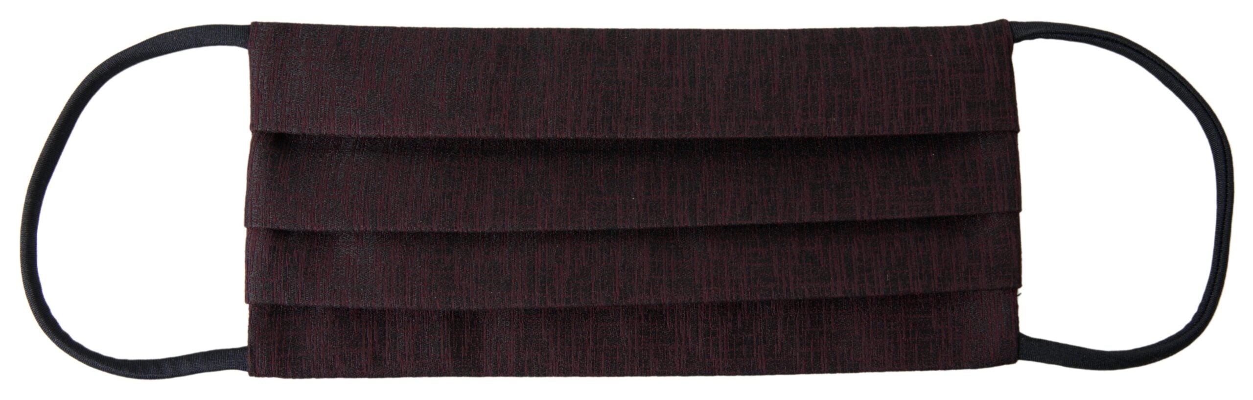 Dolce & Gabbana Maroon Plisseret Elastisk Ørerem Ansigtsmaske