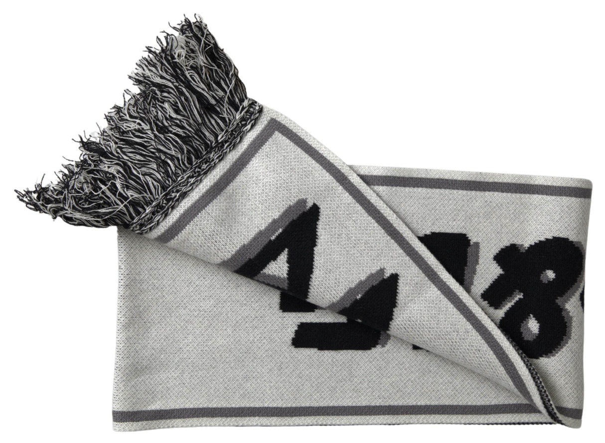 Dolce & Gabbana Elegant Gray Cashmere Men's Scarf - Hilstor