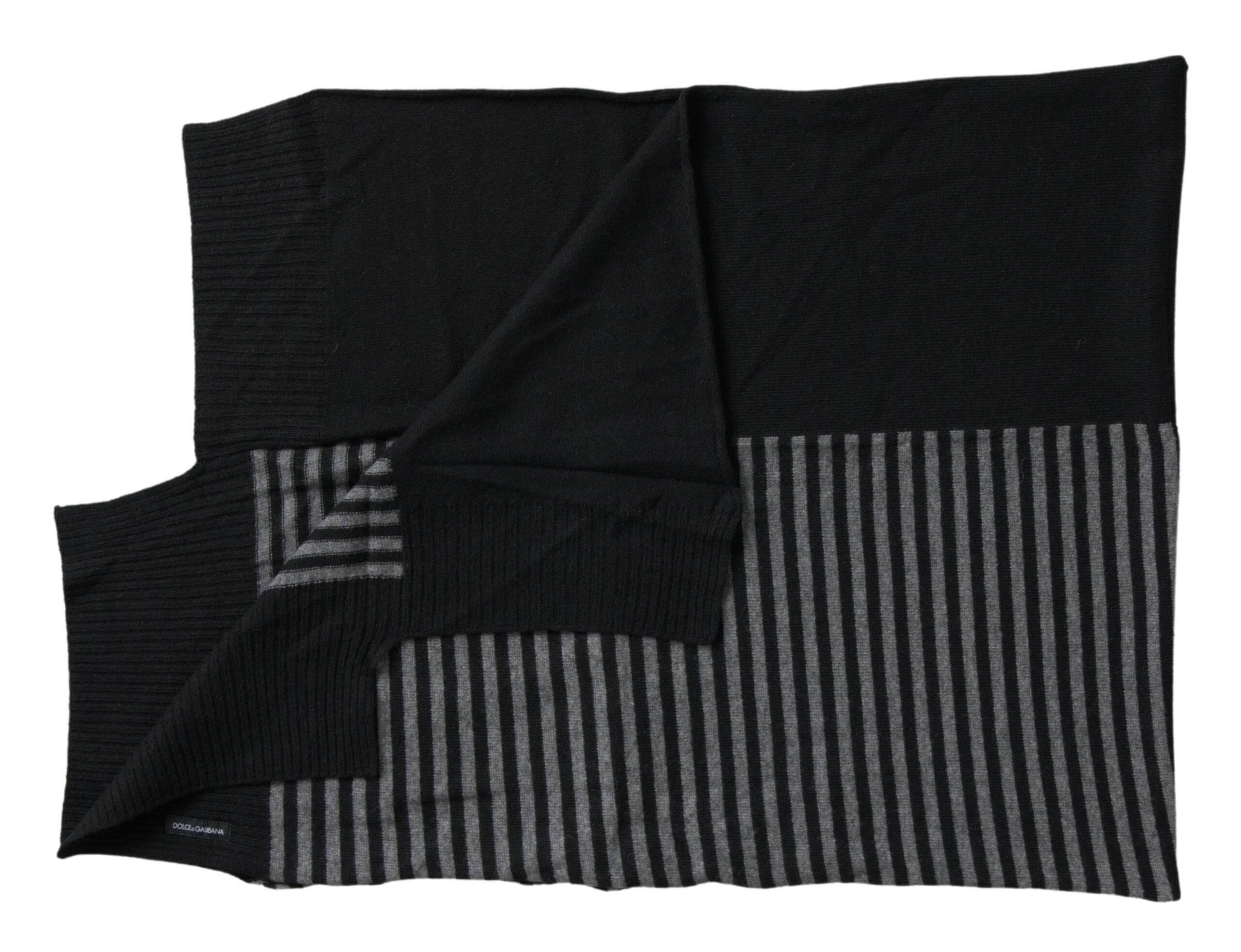 Dolce & Gabbana Elegant Striped Wool Blend Men's Scarf - Hilstor