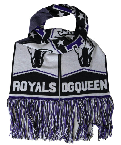 Dolce & Gabbana Elegant Multicolor Wool Blend Scarf - Hilstor