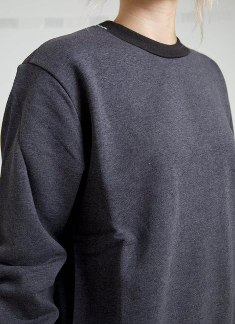 Dolce & Gabbana Dark Gray Cotton Crew Neck Pullover Sweater - Hilstor