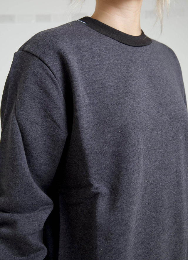 Dolce & Gabbana Dark Gray Cotton Crew Neck Pullover Sweater - Hilstor
