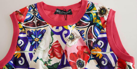 Dolce & Gabbana Elegant Cashmere-Silk Blend Crew Neck Top - Hilstor