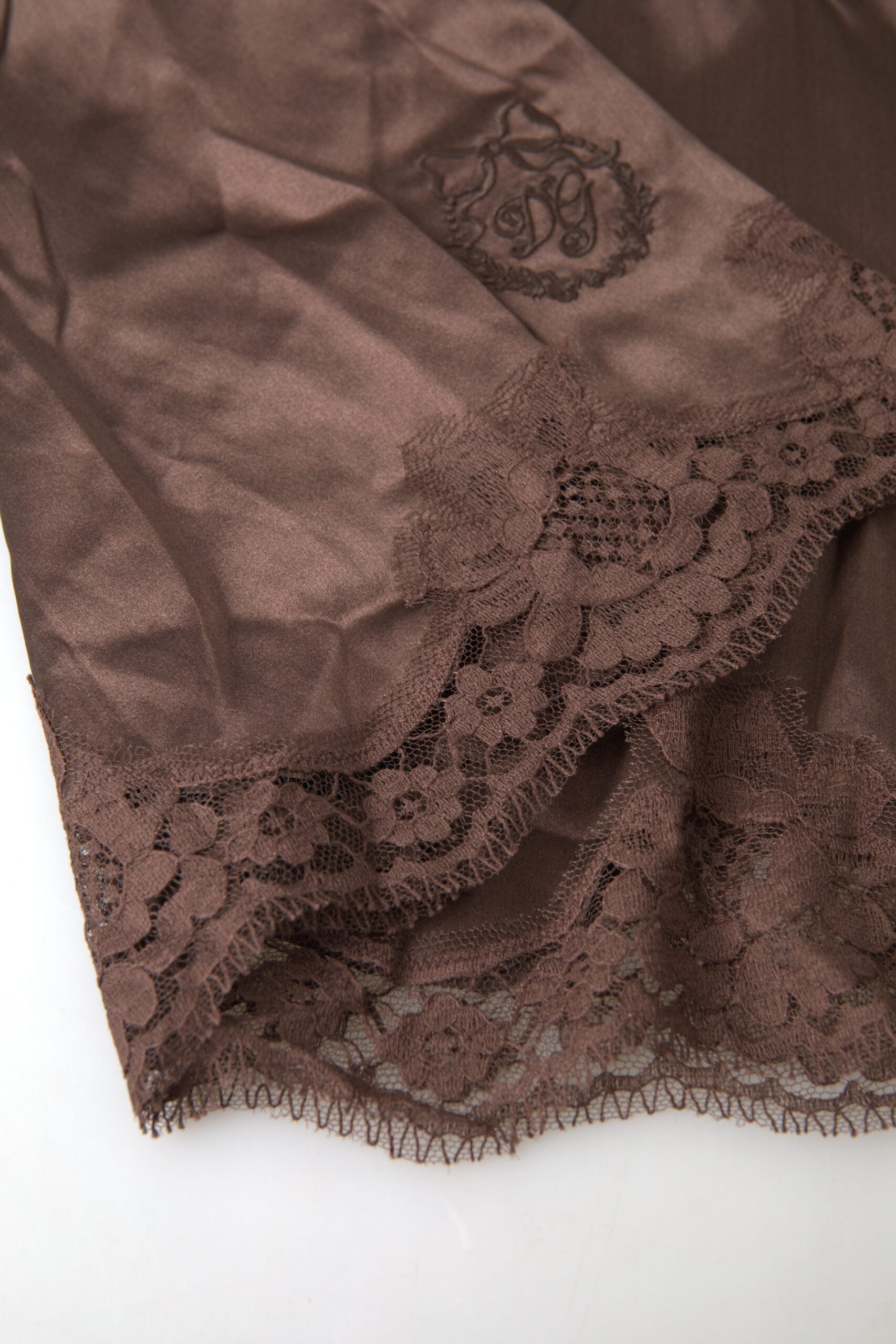 Dolce & Gabbana Silk Blend Camisole Top i Brun