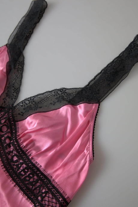 Dolce & Gabbana Silken Charm Pink Camisole - Hilstor