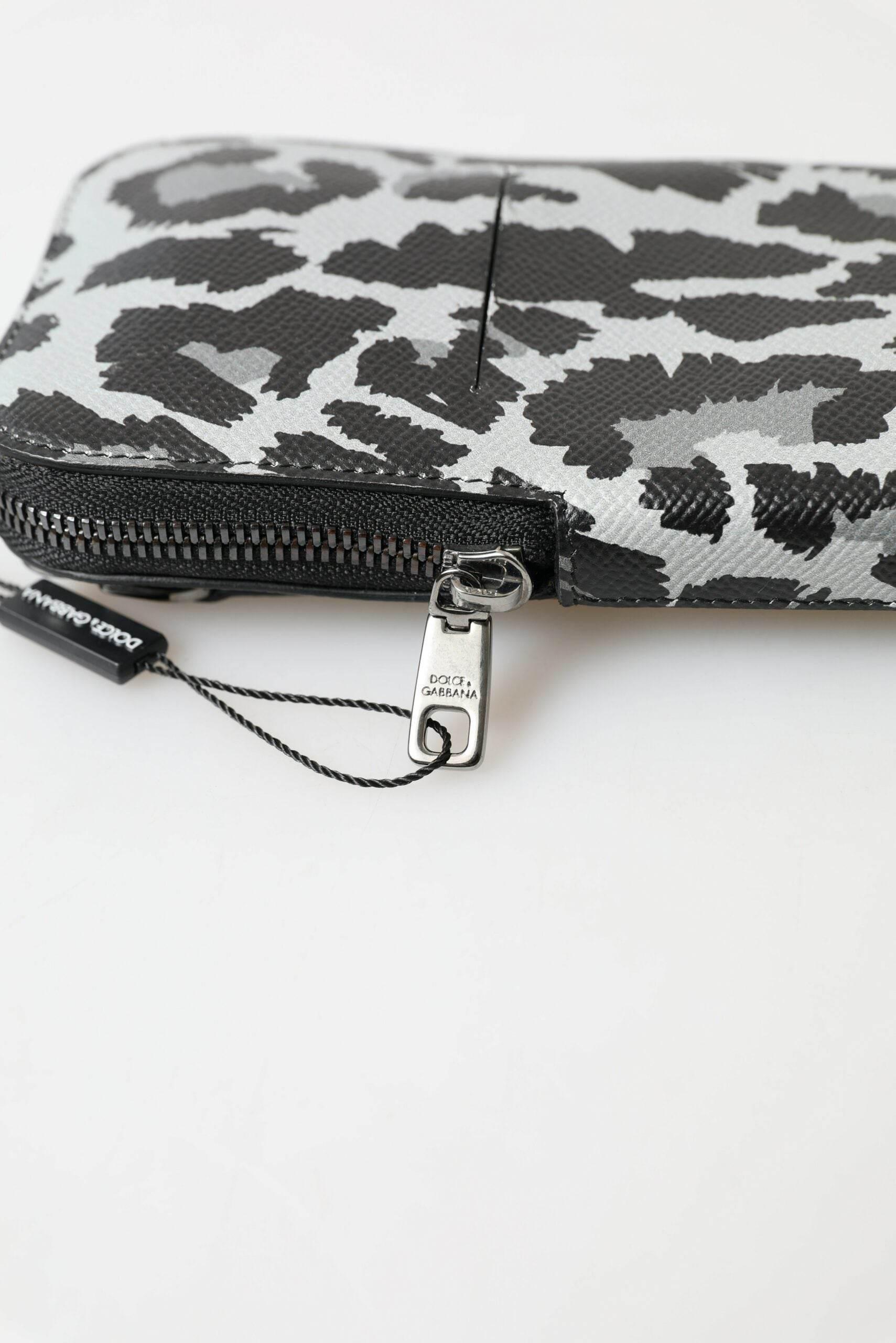 Dolce & Gabbana Elegant Leather Crossbody Phone Bag - Hilstor