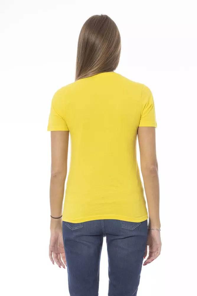 Baldinini Trend Yellow Cotton Women T-Shirt - Hilstor