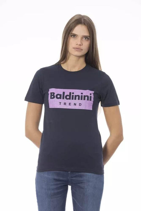 Baldinini Trend Blue Cotton Women T-Shirt - Hilstor