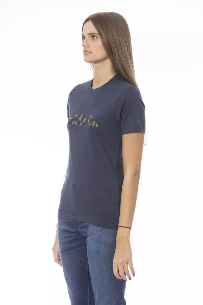 Baldinini Trend Blue Cotton Women T-Shirt - Hilstor