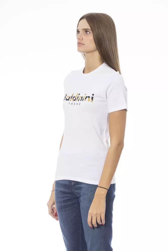 Baldinini Trend White Cotton Women T-Shirt - Hilstor
